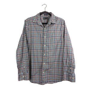 Rye by Hawker Rye Button Down Dress Shirt Plaid Gingham Men's Size Medium Short
